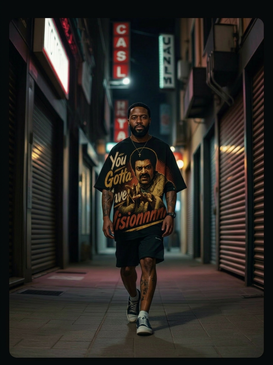 Streetwear at night